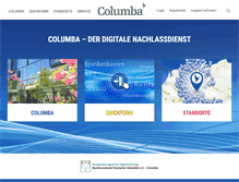 Tablet Screenshot of columba.de