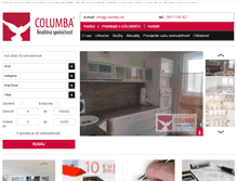 Tablet Screenshot of columba.sk